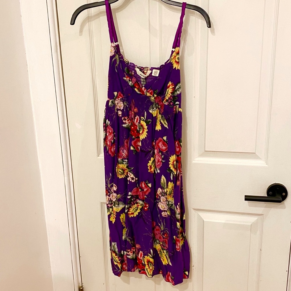 Floral spaghetti strap sun dress